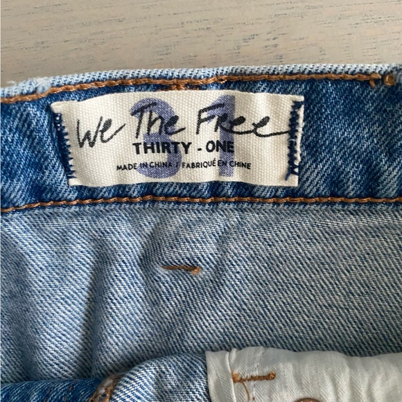 FREE PEOPLE We the Free Parker Wrap Denim Mini Skirt size 31 - Picture 7 of 9